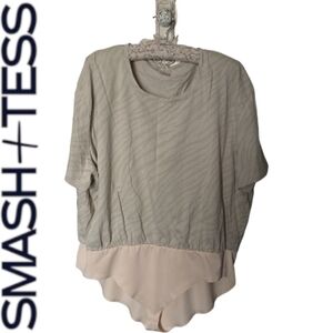 Smash + Tess Tiger Print Short Sleeve  T Shirt Style Stretch Body Suit